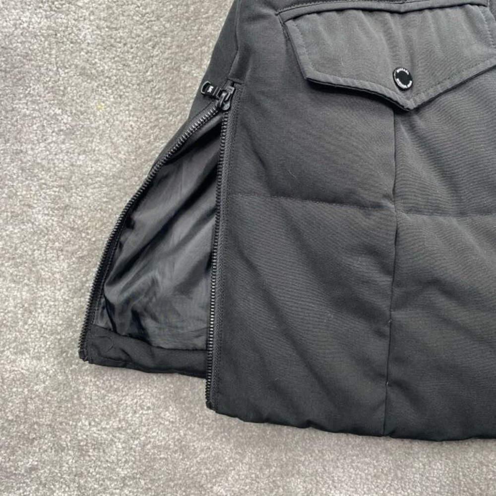 Michael Kors Puffer Jacket Women Size S Black Long Zip Up Quilted Coat - Picture 8 of 9